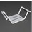 Immagine di Blutech Sedile per vasca da bagno, 22,5x67x33cm, verniciato bianco BT0040