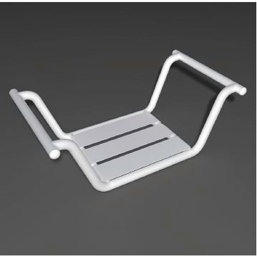 Immagine di Blutech Sedile per vasca da bagno, 22,5x67x33cm, verniciato bianco BT0040