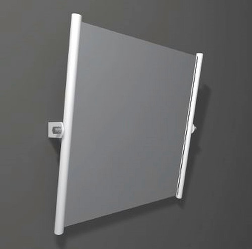 Immagine di Blutech Specchio reclinabile, 60x65cm, verniciato bianco BT0052