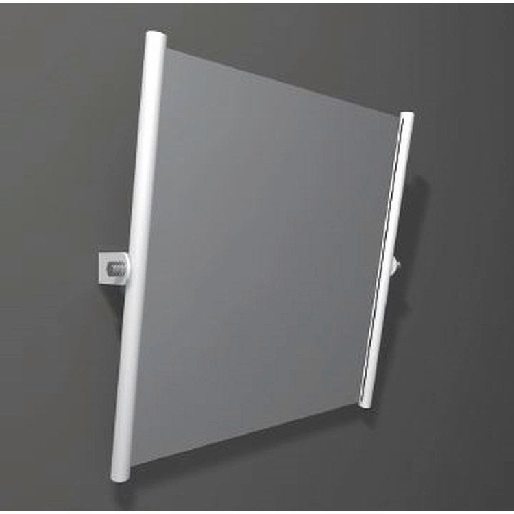 Immagine di Blutech Specchio reclinabile, 60x65cm, verniciato bianco BT0052