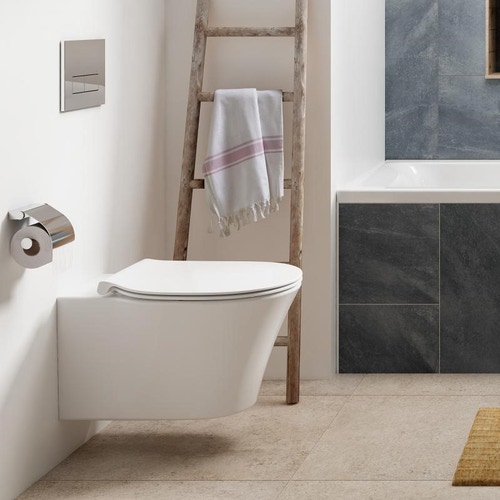 Immagine di Ideal Standard CONNECT AIR sedile slim con chiusura rallentata, colore bianco E036601