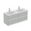 Immagine di Ideal Standard CONNECT AIR mobile sottolavabo 120 cm con 4 cassetti, finitura grigio lucido (esterno) e bianco matt (interno) E0822EQ
