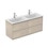Immagine di Ideal Standard CONNECT AIR mobile sottolavabo 120 cm con 4 cassetti, finitura legno miele (esterno) e marrone chiaro matt (interno) E0822UK