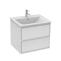Immagine di Ideal Standard CONNECT AIR mobile sottolavabo 60 cm con 2 cassetti, finitura bianco lucido (esterno) e bianco matt (interno) E0818B2