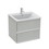 Immagine di Ideal Standard CONNECT AIR mobile sottolavabo 60 cm con 2 cassetti, finitura grigio lucido (esterno) e bianco matt (interno) E0818EQ