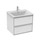 Ideal Standard CONNECT AIR mobile sottolavabo 60 cm con 2 cassetti, finitura bianco lucido (esterno) e grigio chiaro matt (interno) E0818KN