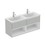 Immagine di Ideal Standard CONNECT AIR mobile sottolavabo 120 cm con 2 cassetti e 2 vani a giorno, finitura grigio lucido (esterno) e bianco matt (interno) E0829EQ