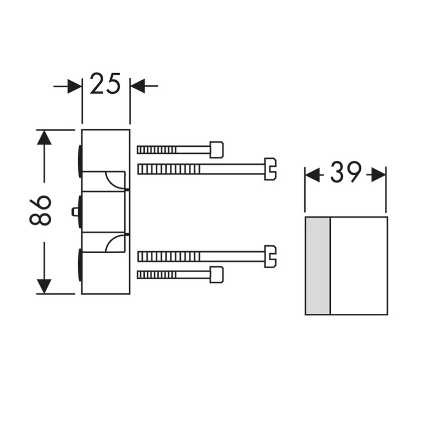 Immagine di Hansgrohe Prolunga da 25 mm 13595000