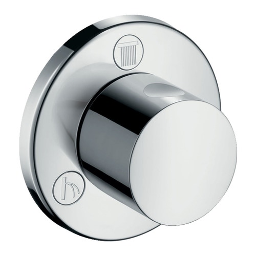 Immagine di Hansgrohe Valvola d'arresto e deviatore S trio/quattro ad incasso, finitura cromo 15932000