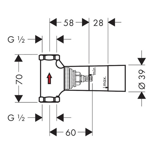 Immagine di Hansgrohe Corpo incasso 40 l/min valvola d'arresto ceramica 15974180