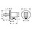 Immagine di Hansgrohe FIXFIT uscita a muro S con supporto doccia, finitura cromo 26487000