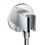 Immagine di Hansgrohe FIXFIT uscita a muro S con supporto doccia, finitura cromo 26487000