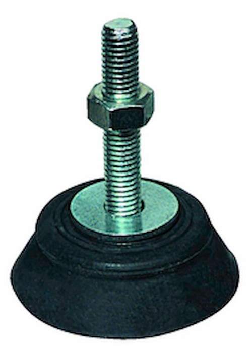 Immagine di Tecnogas Antivibranti a pavimento, 4x4cm, colore nero (busta da 4 pezzi) 11221