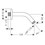 Immagine di Hansgrohe Braccio doccia 12,8 cm, finitura cromo 27411000