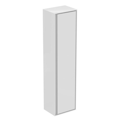 Immagine di Ideal Standard CONNECT AIR mobile a colonna 40 x 160 x 30 cm con anta a chiusura ammortizzata, bianco lucido (esterno) e bianco matt (interno) E0832B2