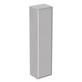 Immagine di Ideal Standard CONNECT AIR mobile a colonna 40 x 160 x 30 cm con anta a chiusura ammortizzata, grigio lucido (esterno) e bianco matt (interno) E0832EQ