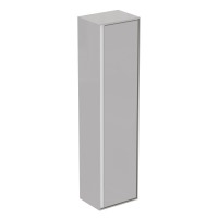 Immagine di Ideal Standard CONNECT AIR mobile a colonna 40 x 160 x 30 cm con anta a chiusura ammortizzata, grigio lucido (esterno) e bianco matt (interno) E0832EQ