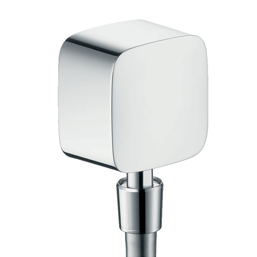 Immagine di Hansgrohe FIXFIT uscita a muro con valvola antiriflusso e giunto snodato, finitura cromo 27414000