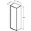 Immagine di Ideal Standard CONNECT AIR mobile a colonna 40 x 120 x 30 cm con anta a chiusura ammortizzata, bianco lucido (esterno) e bianco matt (interno) E0834B2