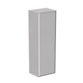 Immagine di Ideal Standard CONNECT AIR mobile a colonna 40 x 120 x 30 cm con anta a chiusura ammortizzata, grigio lucido (esterno) e bianco matt (interno) E0834EQ