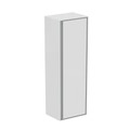 Immagine di Ideal Standard CONNECT AIR mobile a colonna 40 x 120 x 30 cm con anta a chiusura ammortizzata, bianco lucido (esterno) e grigio chiaro matt (interno) E0834KN
