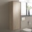 Immagine di Ideal Standard CONNECT AIR mobile a colonna 40 x 120 x 30 cm con anta a chiusura ammortizzata, legno miele (esterno) e marrone chiaro matt (interno) E0834UK