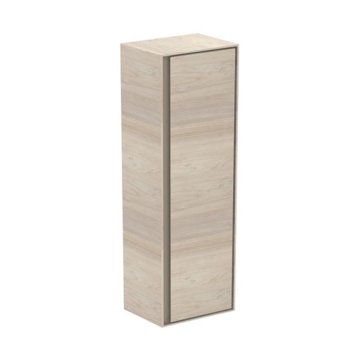 Immagine di Ideal Standard CONNECT AIR mobile a colonna 40 x 120 x 30 cm con anta a chiusura ammortizzata, legno miele (esterno) e marrone chiaro matt (interno) E0834UK