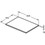 Immagine di Ideal Standard CONNECT AIR top per mobile sottolavabo 60 cm per installazione con lavabi da appoggio su piano, legno miele E0848UK