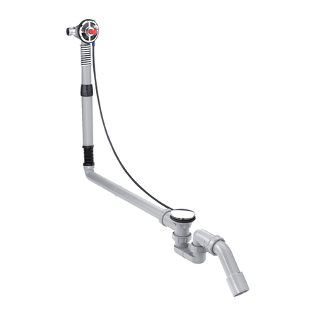 Immagine di Hansgrohe EXAFILL S corpo incasso erogazione vasca, set scarico e troppopieno per vasche da bagno speciali 58116180