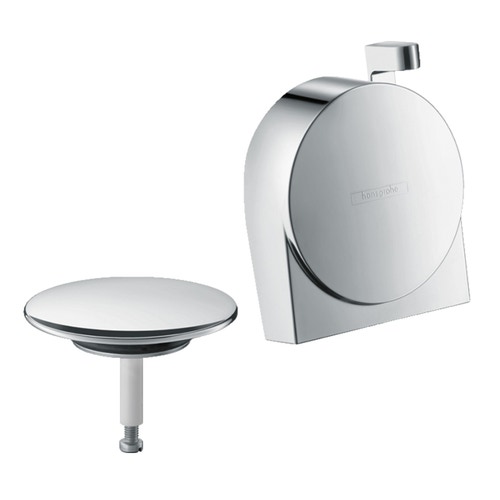 Immagine di Hansgrohe EXAFILL S set esterno erogazione vasca, set scarico e troppopieno, finitura cromo 58117000