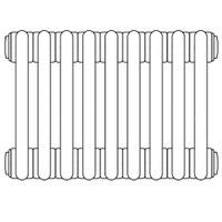Immagine di Irsap TESI 4 radiatore per sostituzione G, 9 elementi H.68,5 L.40,5 P.13,9 cm, colore grigio antracite finitura opaco RT40685096VIRNON