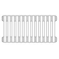 Immagine di Irsap TESI 4 radiatore per sostituzione G, 13 elementi H.68,5 L.58,5 P.13,9 cm, colore grigio antracite finitura opaco RT40685136VIRNON