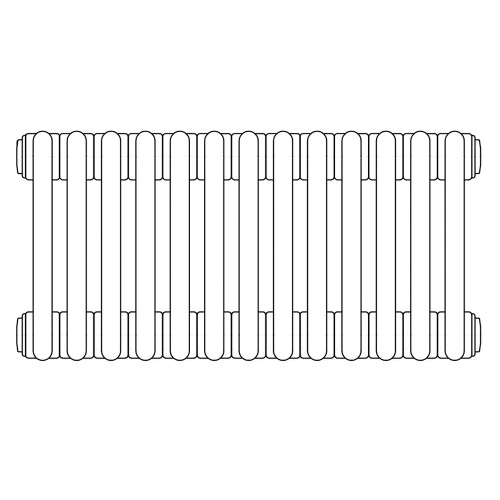 Immagine di Irsap TESI 4 radiatore per sostituzione G, 13 elementi H.68,5 L.58,5 P.13,9 cm, colore grigio perla finitura ruvido RT4068513L6IRNON
