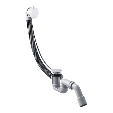 Immagine di Hansgrohe FLEXAPLUS S set completo scarico e troppopieno, per vasche da bagno standard, finitura cromo 58150000