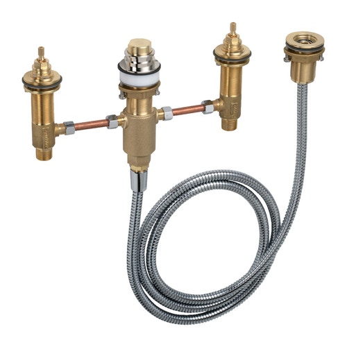 Immagine di Hansgrohe Corpo incasso per miscelatore vasca monocomando a 4 utenze montaggio a bordo vasca 13244180