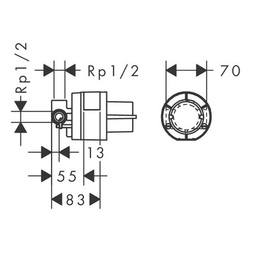 Immagine di Hansgrohe TALIS E set rubinetteria con miscelatore lavabo con scarico, miscelatore bidet con scarico, miscelatore monocomando doccia ad incasso e corpo incasso, finitura cromo SETALE004