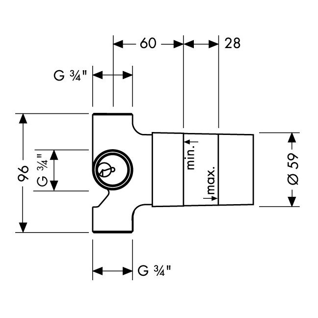 Immagine di Hansgrohe Corpo incasso per deviatore quattro per installazioni ad incasso 15930180