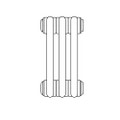 Immagine di Irsap TESI 2 radiatore per sostituzione A, 3 elementi 66,5x13,5x6,5cm, bianco RT206650301IRNON02