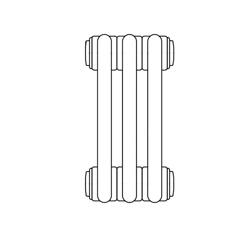 Immagine di Irsap TESI 2 radiatore per sostituzione A, 3 elementi 66,5x13,5x6,5cm, bianco RT206650301IRNON02