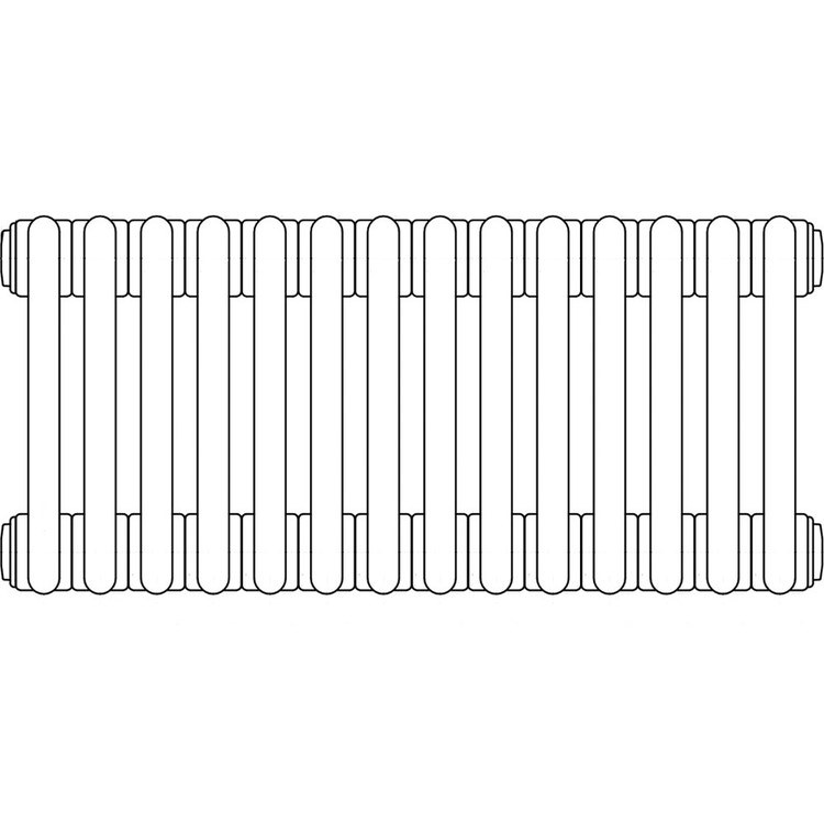 Immagine di Irsap TESI 2 radiatore per sostituzione A, 14 elementi H.66,5 L.63 P.6,5cm, colore grigio medio finitura ruvido RT20665144DIRNON