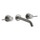 Gessi 316 TRAME gruppo lavabo a parete P.19 cm, tre fori, senza scarico, finitura steel brushed 54394#239