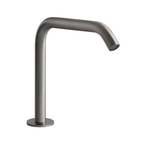 Immagine di Gessi 316 bocca per lavabo medio H.20 cm, finitura steel brushed 54091#239