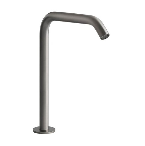Immagine di Gessi 316 bocca per lavabo alto H.27 cm, finitura steel brushed 54093#239