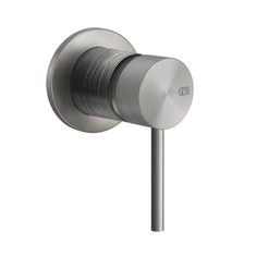 Immagine di Gessi 316 TRAME comando remoto lavabo/doccia a parete, 1 via, finitura steel brushed 54319#239