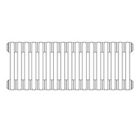 Immagine di Irsap TESI 3 radiatore per sostituzione A, 17 elementi H.86,5 L.76,5 P.10,1 cm, colore grigio medio finitura ruvido RT30865174DIRNON