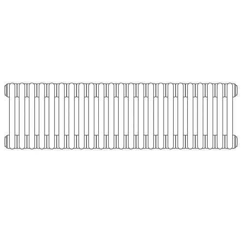 Immagine di Irsap TESI 4 radiatore per sostituzione A, 23 elementi H.86,5 L.103,5 P.13,9 cm, colore bianco finitura opaco RT4086523J8IRNON