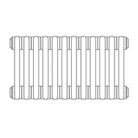 Immagine di Irsap TESI 3 radiatore per sostituzione A, 12 elementi H.206,5 L.54 P.10,1cm, colore bianco finitura opaco RT3206512J8IRNON