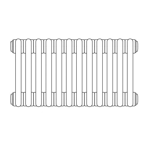 Immagine di Irsap TESI 3 radiatore per sostituzione A, 12 elementi H.206,5 L.54 P.10,1cm, colore bianco finitura opaco RT3206512J8IRNON