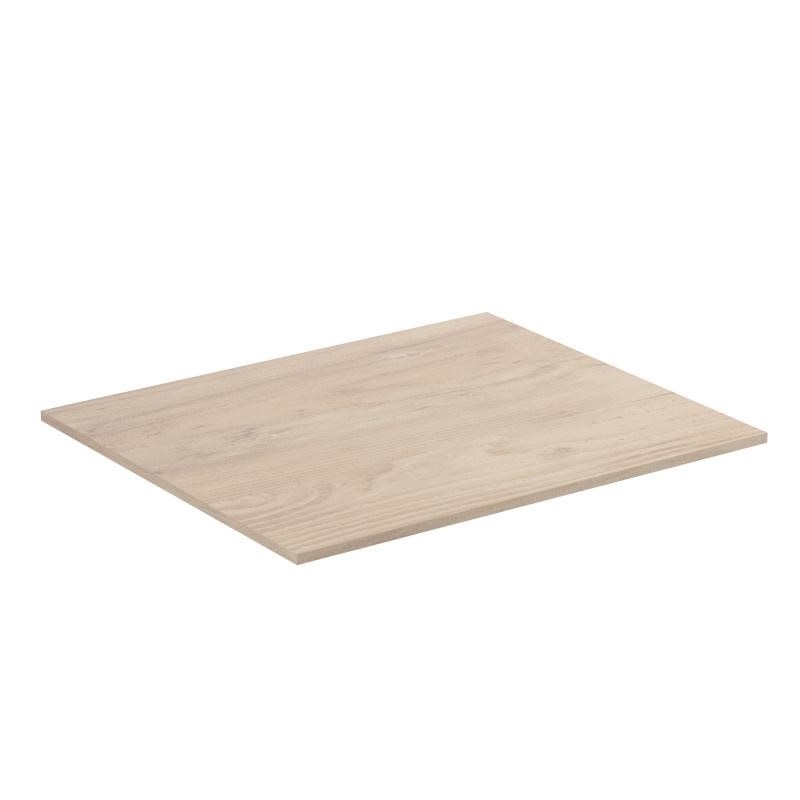 Immagine di Ideal Standard ADAPTO top L.60 cm, per basi sospese o barre di giunzione, finitura legno miele U8413FF