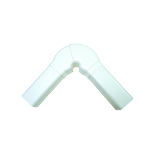 Immagine di Tecnogas SONIA-EVA curva regolabile con angolare snodabile a partire da 45° per canalina, 8x6 cm, colore bianco 12830